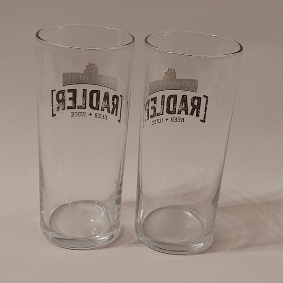 MOOSEHEAD RADLER Pint Glasses PAIR Beer + Juice - Picture 4 of 4